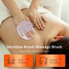 2 PCS Meridian Brush Massage Body Brush, 2025 Upgraded Meridian Massage Brushes with 10 ML Essential Oil, Full Body Relaxation Cellulite Massager Brushes for Belly, Arms, Legs, Back (White) view 2