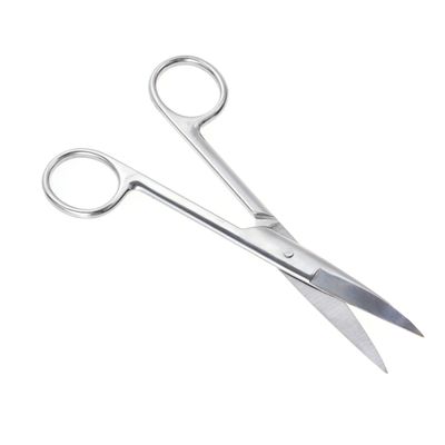 MUCKLILY Stainless Steel Eyebrow Trimming Scissors for Women Makeup Tweezer Nose Hair Scissors Curved for Beauty