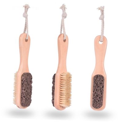 FOYTOKI 2Pcs Foot Scraping Plate Portable Pumice Stone and Brush for Foot Care Man and Woman Pedicure Tool for Hard Skin Removal and Dead Skin Care
