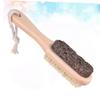 FOYTOKI 2Pcs Foot Scraping Plate Portable Pumice Stone and Brush for Foot Care Man and Woman Pedicure Tool for Hard Skin Removal and Dead Skin Care view 3
