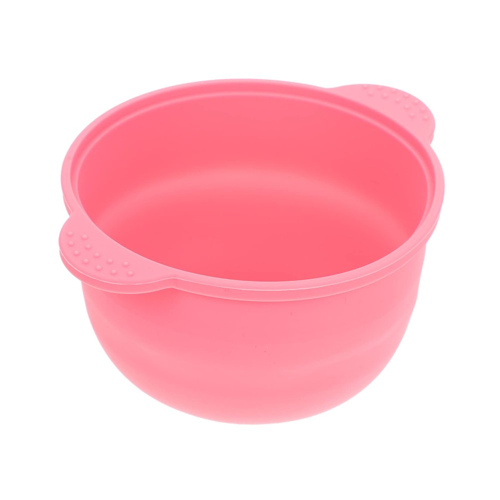 LIFKOME Hair Removal Wax Melting Container Premium Silicone Non Stick Pot with Handle Wax Heater Bowl for Home and Salon Waxing Pink Color