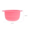 LIFKOME Hair Removal Wax Melting Container Premium Silicone Non Stick Pot with Handle Wax Heater Bowl for Home and Salon Waxing Pink Color view 2