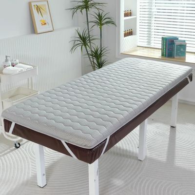 Gray,60 * 180cm(T),LDLCYCN Sponge Massage Bed Mattress Topper Spa Massage Table Pad with Elastic Band Non-Slip Lash Bed Topper Without Hole Thicken 5Cm Massage Accessories Protective Pad