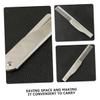 BATHVEVE Beard and Hair Comb for Men Compact Travel Comb with Cover Static Stainless Steel for Grooming Detangling Styling for Husband view 3