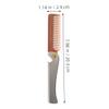 Beaupretty 2pcs Folding Beard Comb Men's Portable Stainless Steel Fine Tooth Grooming Tool Bottle Opener for Beard Styling view 2