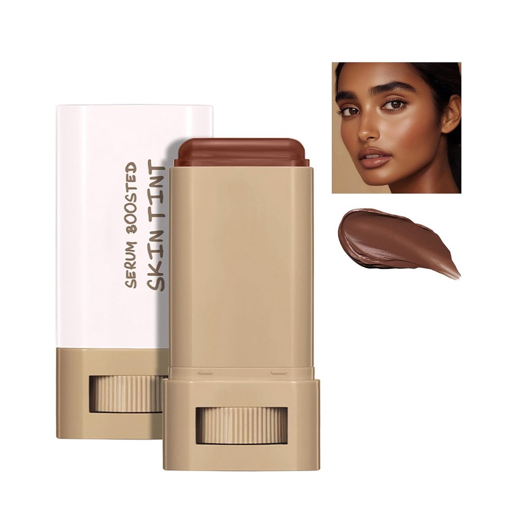 Beauty Balm Serum Boosted Skin Tint, Foundation Stick, Tinted Moisturizer for Face, Full Coverage Foundation, Concealer Stick for Foundation Makeup, Contour Sticks for Face Makeup, Dewy Finish (01)