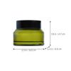 DEARMAMY 3pcs 50g Refillable Cream Jar Screw Lid for Travel Wide Mouth Empty Cream Containers Lids Suitable for Cosmetics view 2