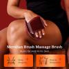 2 PCS Meridian Brush Massage Body Brush, 2025 Upgraded Meridian Massage Brushes with 10 ML Essential Oil, Full Body Relaxation Cellulite Massager Brushes for Belly, Arms, Legs, Back (Brown) view 3