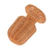 OUNONA Rattan Wig Display Stand Handmade Wicker Mannequin Head for Salon Home Storage Rack for Wigs Hats and Hair Accessories Versatile Cap Holder and Organizer view 1