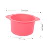Beavorty 2Pcs Silicone Wax Bowl Wax Warmer Liner Kit Capacity for Hair Removal Wax Therapy Foldable Design Pink and Blue view 2