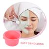 Beavorty 2Pcs Silicone Wax Bowl Wax Warmer Liner Kit Capacity for Hair Removal Wax Therapy Foldable Design Pink and Blue view 3