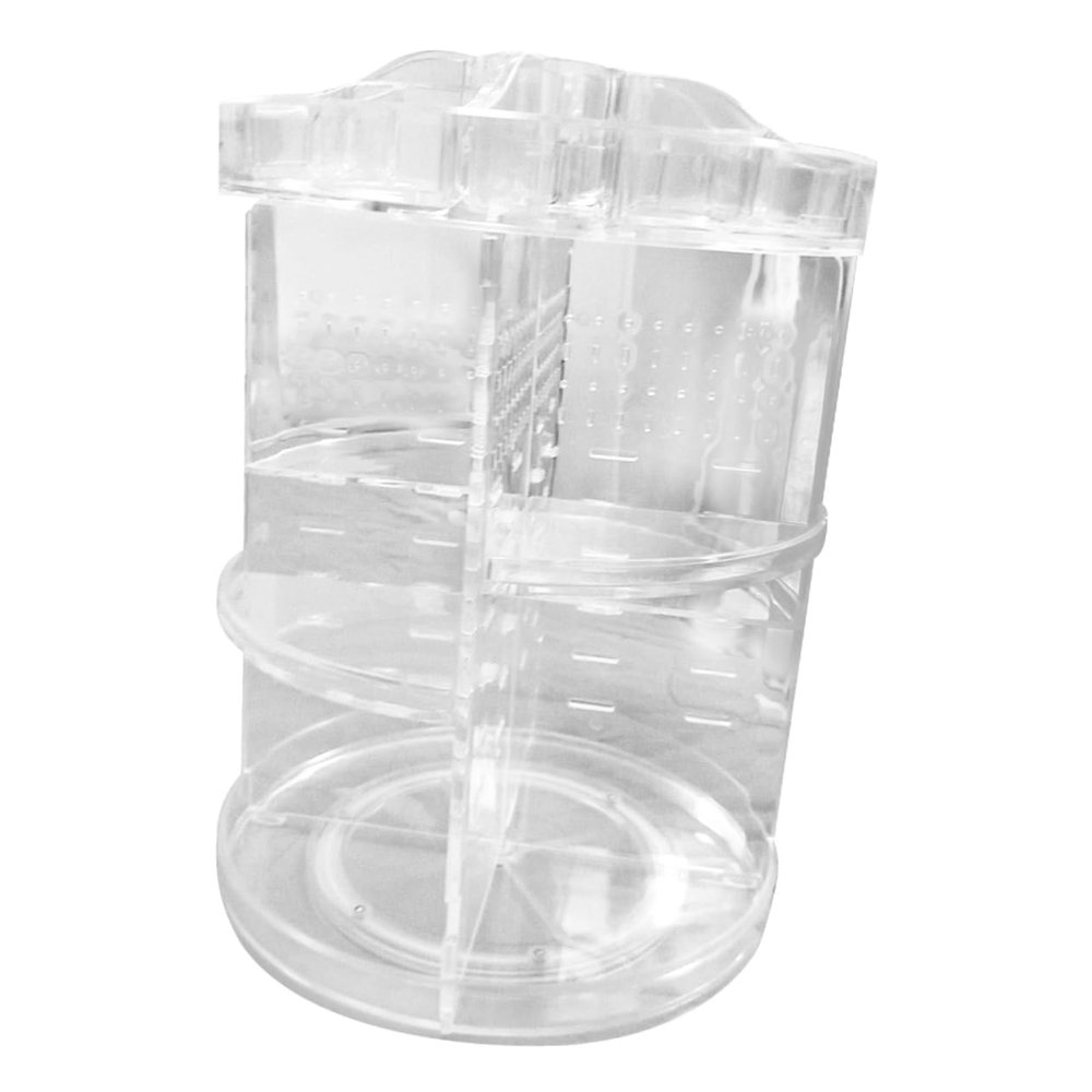 minkissy Rotating Makeup Organizer Clear Cosmetic Rack with Layers Easy Installation for Jewelry and Toiletries Storage for Vanity and Desktop Use