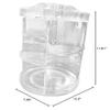 minkissy Rotating Makeup Organizer Clear Cosmetic Rack with Layers Easy Installation for Jewelry and Toiletries Storage for Vanity and Desktop Use view 4