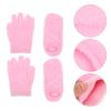 DECORNIJIA 2pairs Dry Cracked Hands Foot Treatment Spa Moisturizing Gloves Socks Women's Moisturizing Gloves Men's Gel view 2