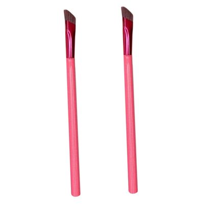 DEARMAMY Angled Eyebrow Brush Set of 2 Wild Eyebrow Makeup Tools for Women Square Concealer Brush for and Makeup Application
