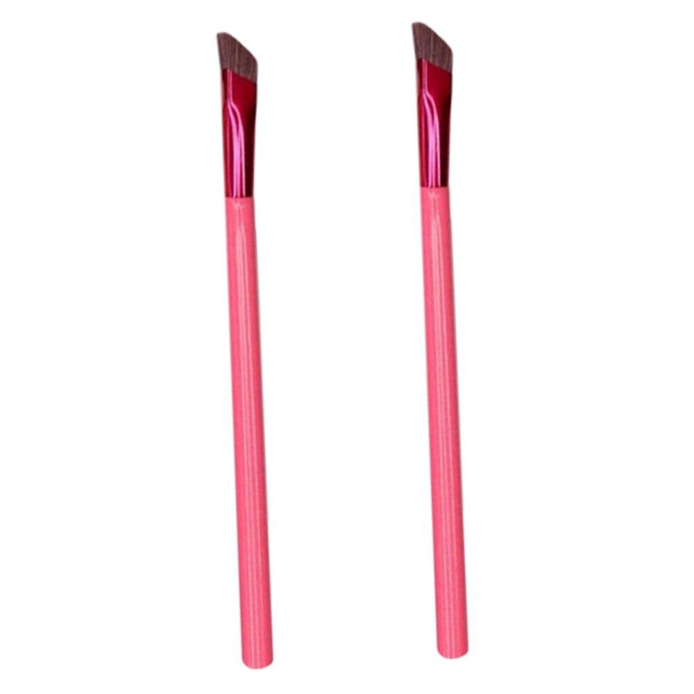 DEARMAMY Angled Eyebrow Brush Set of 2 Wild Eyebrow Makeup Tools for Women Square Concealer Brush for and Makeup Application