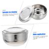 Healeved 1Pc Stainless Steel Shaving Bowl for Men Practical Foaming Container with Capacity Safe Rounded Edges for Home Shaving Experience view 2