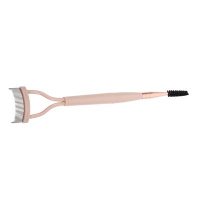 WOONEKY Dual-Ended Eyebrow and Eyelash Comb Brush Set Stainless Steel Metal Teeth for Precision Grooming Ergonomic Design Makeup Tool for Women