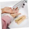 Beavorty 4Pcs Portable Nail Brush Gentle Hand Nail Cleaner Scrubbing Brush for Fingernails Toenails Compact Design for Home Salon Use Nail Cleaning Tool view 3