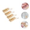 Beavorty 4Pcs Portable Nail Brush Gentle Hand Nail Cleaner Scrubbing Brush for Fingernails Toenails Compact Design for Home Salon Use Nail Cleaning Tool view 4