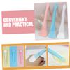 MUCKLILY 6pcs Double-Ended Silicone Facial Mask Brush Spatula Tool Set for Mud Masks Eye and Makeup Application Versatile Applicator for Skincare and Beauty view 4