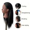 26" Pre-streched Hair Mannequin Head for Braiding, Cosmetology Training Head with Stand, Black Mannequin Head for Kids for Fun or Practice Braids Skills view 4