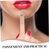 Beaupretty 4Pcs Portable Silicone Lip Brush with Caps Head Applicators for Lip Balm Lipstick and Makeup Tools for Travel and Daily Use view 3