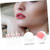 Beatifufu 6Pcs Silicone Lip Brush with Lid Makeup Applicators for Lip Color Lip Mask Concealer Soft Tools for Makeup Lovers Watermelon view 3