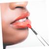 Beatifufu 6Pcs Silicone Lip Brush with Lid Makeup Applicators for Lip Color Lip Mask Concealer Soft Tools for Makeup Lovers Watermelon view 4