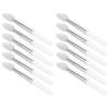 CALLARON 12Pcs Silicone Lip Brushes Set Makeup Lipstick Applicator for Smooth Application and Expert Lip Lines Compact Cosmetic Tool for Travel and Daily Use Transparent view 1