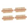 CALLARON 4Pcs Wooden Manicure Brush Double Sided Nail Art Tool for Cuticle Cleaning Nail Care Fine Bristles for Gentle Use for Home view 1