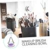 EPIGEIST 1Set Makeup Brush Cleaner Bowl Design Food Grade for Safe Cleaning for DIY Makeup Tool Maintenance Convenient Storage view 2