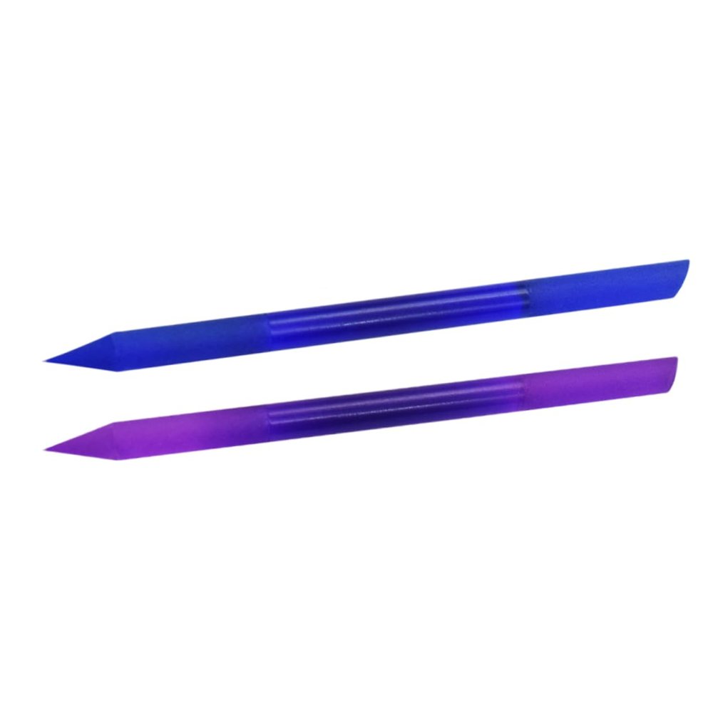Glass Nail Files Purple Blue 2pcs for Nails and False Tips