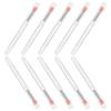 SHERCHPRY 10pcs Mini Silicone Lip Brushes Set with Lids Easy to Clean Lip Makeup Applicators view 1