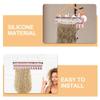 Beavorty Hair Extension Holder Soft Braid Rack for Styling Washing and Drying Hairpieces No Drill Wall Mount Organizer for Home and Barber Shop Space Saving Bathroom view 3
