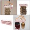 Beavorty Hair Extension Holder Soft Braid Rack for Styling Washing and Drying Hairpieces No Drill Wall Mount Organizer for Home and Barber Shop Space Saving Bathroom view 4