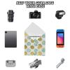 QwThum Self-Adhesive Magic Cloth Makeup Bag Anti-scratch Lens Camera Wrap for DSLR Smartphones Laptops Cosmetic Watercolor Spot view 4