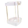 ABOOFAN Rotating Makeup Organizer Bathroom Organizer for Skincare Cosmetics Chic Two Design Easy to Clean Versatile for Vanity Countertop Use view 1
