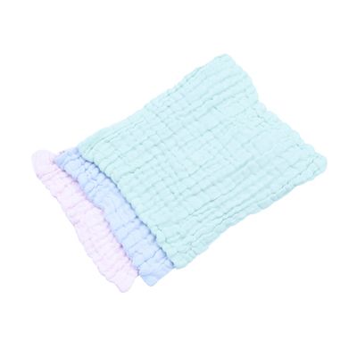 Abaodam 5Pcs Solid Color Face Towels Cotton Saliva Towels Soft Absorbent Square Handkerchiefs Lightweight Quick Drying Random Colors
