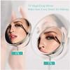 HTZALCUO Makeup Mirror Wall Mounted, Round Make Up Mirror 8inch Bathroom Mirror, Retractable 360 Rotation Perfect for Bathroom Vanity(Zircon Gold) view 3