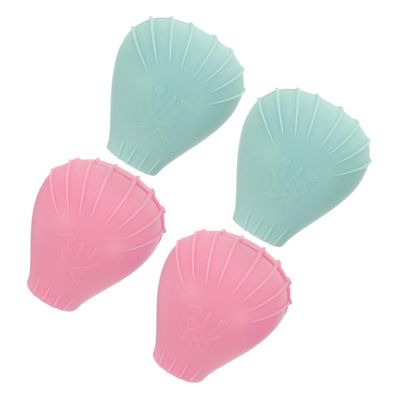 Beaupretty 4Pcs Silicone Makeup Brush Covers Protective Travel Case for Makeup Brushes Durable Organizer with Soft Silicone Material for Women and Brush Protector Holder