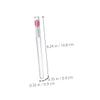 PACKOVE 9Pcs Lip Brushes Versatile Applicators for Lipstick Lip Oil and Lip Gloss Handle Watermelon Transparent and Easy to Clean view 2