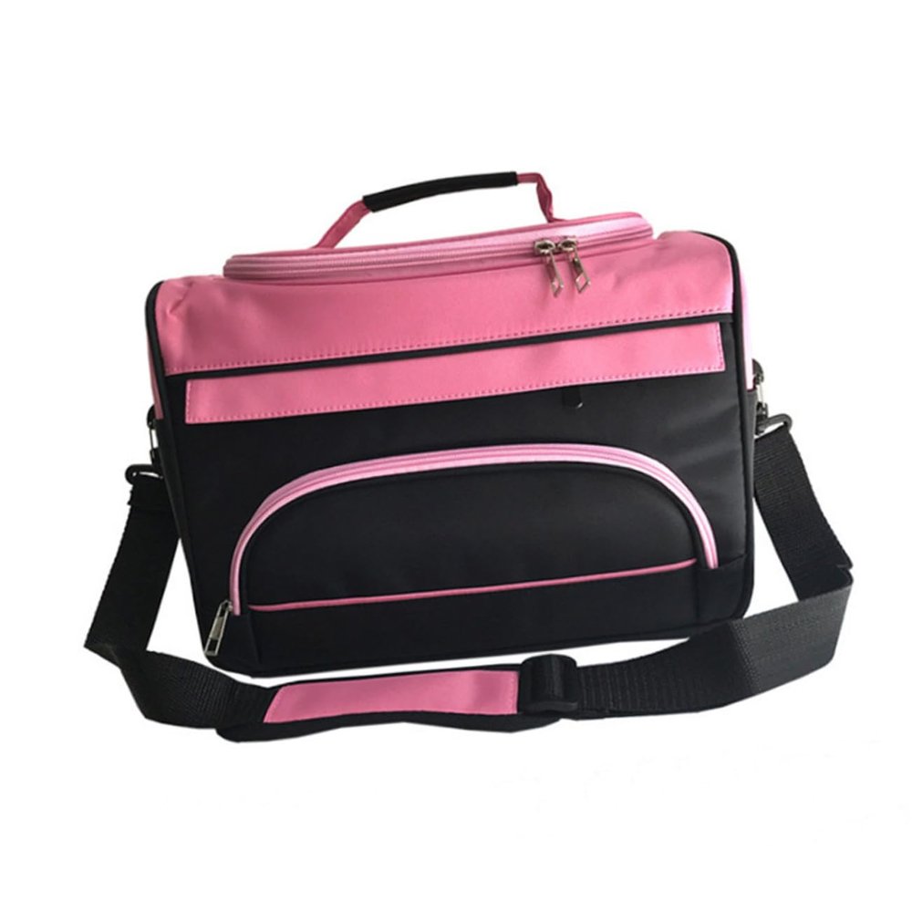 CALLARON 1Pc Multifunctional Makeup Organizer Bag Durable Cosmetic Storage Pouch for Hairdressing Tools Large Capacity Toiletry Case with Slots Portable Crossbody Design for Travel