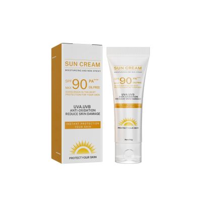 2025 Sunscreen SPF 90 Instant Protection UVA UVB Foundation PA+++ Oil Free Sunblock Cover Protect Perfectly Moisturizing Coverage Surge 40g