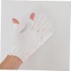 Healifty 12Pairs Moisturizing Cotton Gloves for Dry Hands Soft White Working Gloves with Fingerless Design Comfortable Flexible Relief for Various Occasions view 4