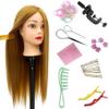 26"-28" Light Auburn Hair Mannequin Head Practicing Braiding, Cosmetology Mannequin Head with Hair for Styling, Training Head for Group Practice Braids Skills and Have Fun view 1