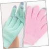 FONDOTIN 2Pairs Moisturizing Touch Screen Gloves Gel Hand for Dry Cracked Hands Reusable Beauty Care Gloves for Nighttime Use Smooth Skin Repair and Nourishment view 3