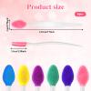 6 PCS Lip Scrub Brush, Gentle Lips Exfoliator Scrubber Brush, Double-Sided Silicone Exfoliating Tool, for Men Women Smoother, Brighter, Fuller Lip view 3