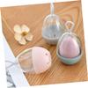 Amosfun 6Pcs Travel Makeup Sponge Holder with Lanyard Portable Cosmetic Egg Storage Case for Easy to Carry Organizer for Women and Prevents Dust and Keeps Sponges Clean view 2