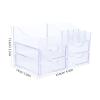 SHERCHPRY Makeup Organizer Storage Box Multi Transparent Countertop Drawer Organizer for Cosmetics Office Supplies and Gadgets Durable Versatile Design for Bedroom view 2